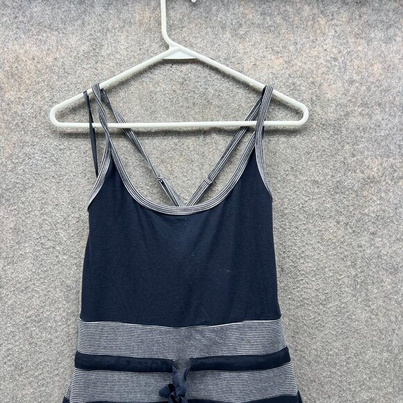 Converse Dress Women Medium Ladies Blue Sleeveless Casual Polyester A Line Vtg - Picture 2 of 11